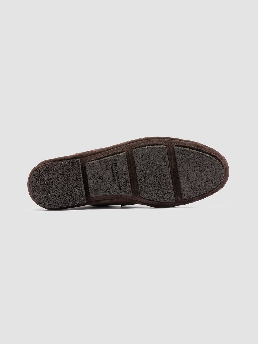 Officine Creative C-SIDE 001 Mocassini in Pelle Scamosciata Marrone Spedizione Gratuita