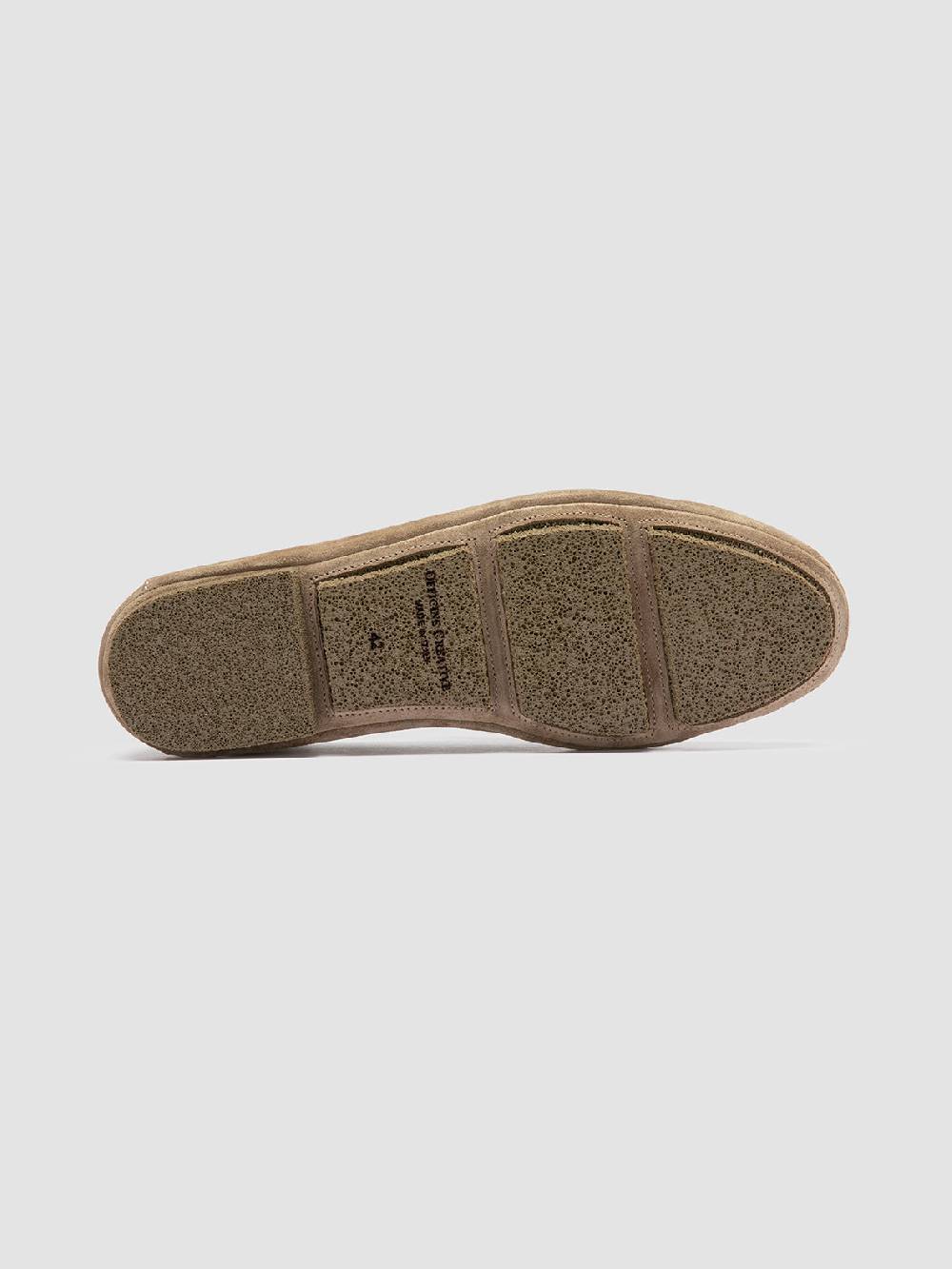 Officine Creative C-SIDE 001 Mocassini in Pelle Scamosciata Tortora Pezzi Unici