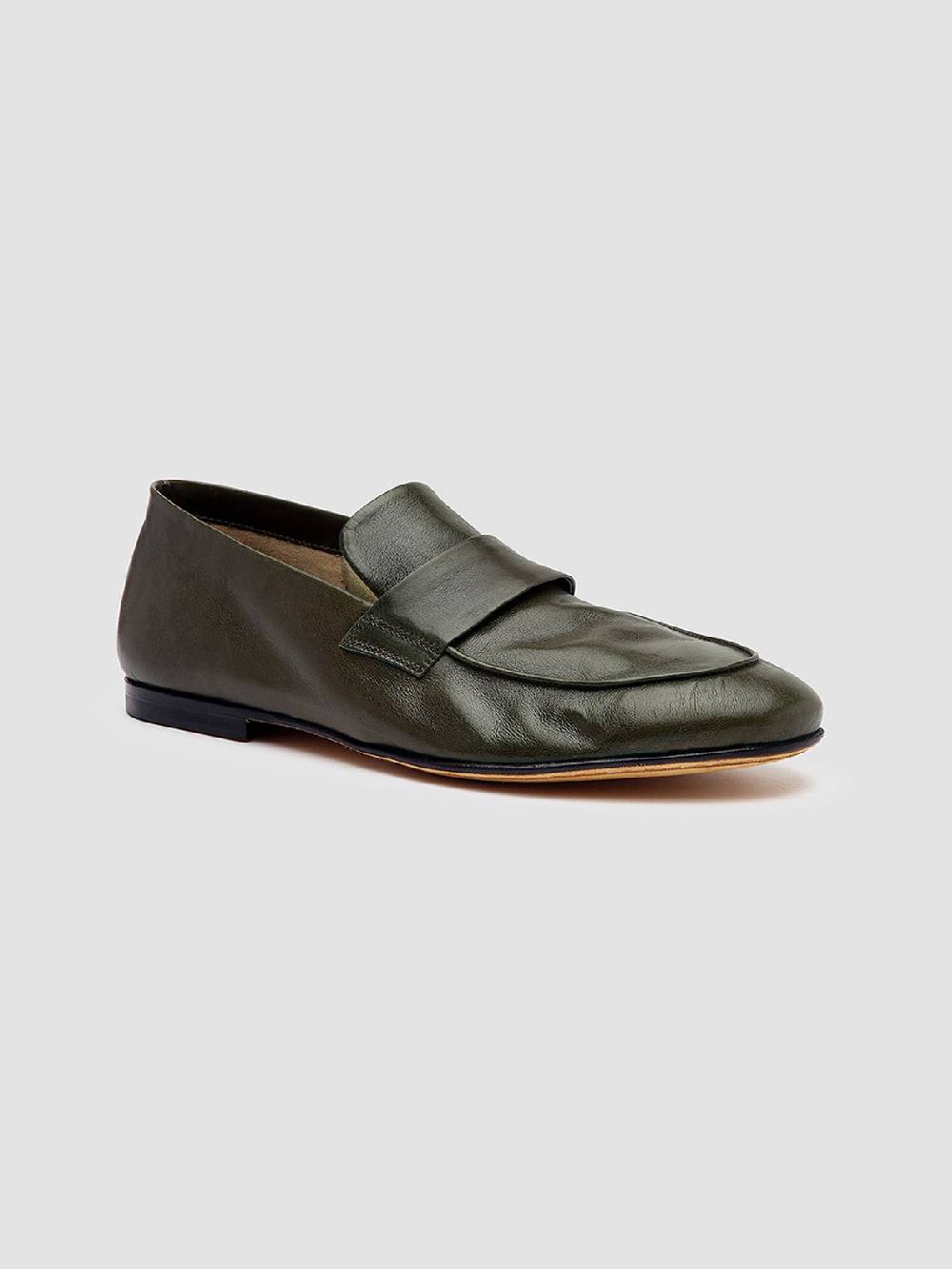 Officine Creative AIRTO 001 Mocassini Penny Loafer in Pelle Verde Soddisfazione Garantita