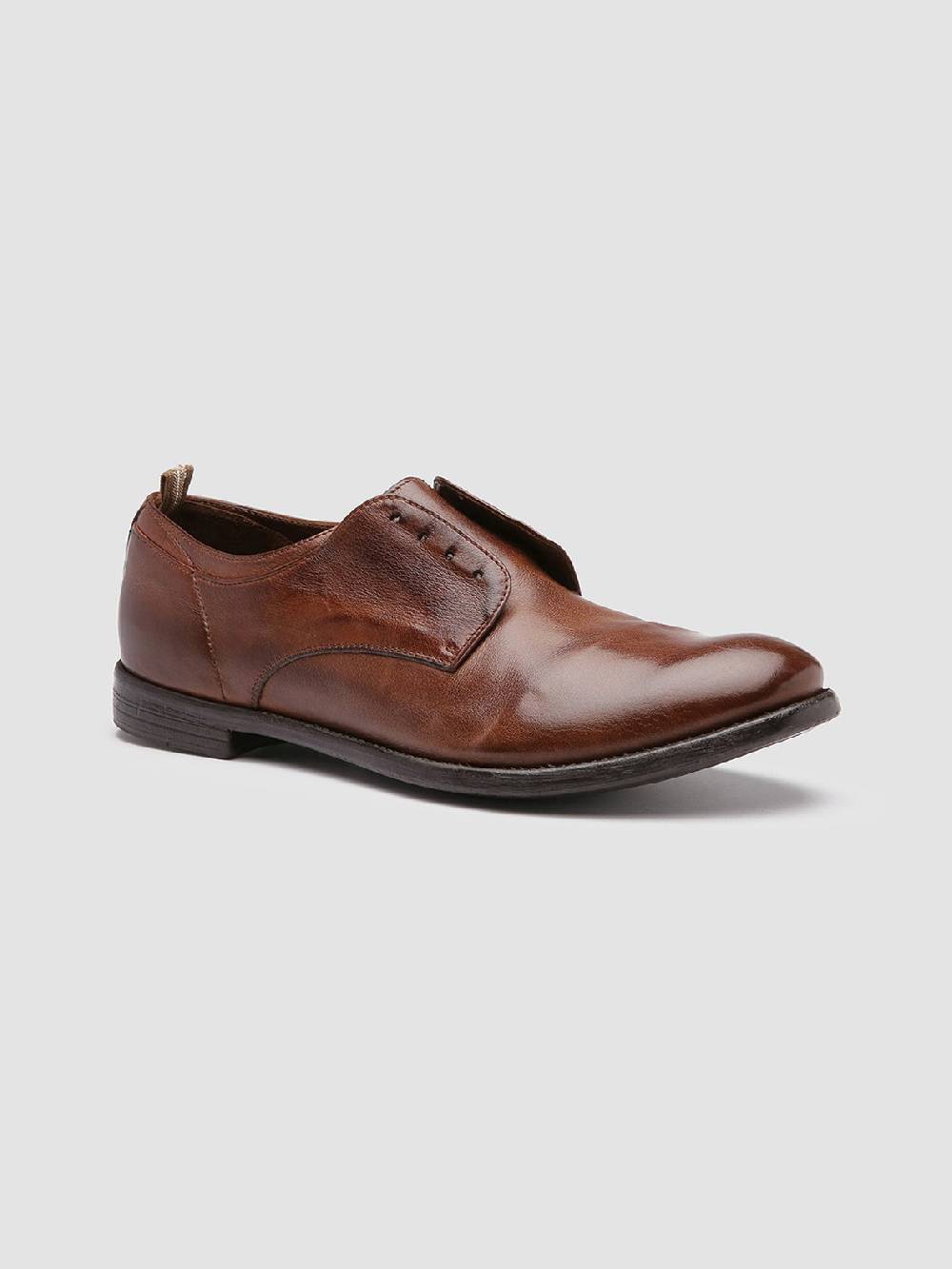 Officine Creative ARC 500 Derby in Pelle Marrone Negozi Online