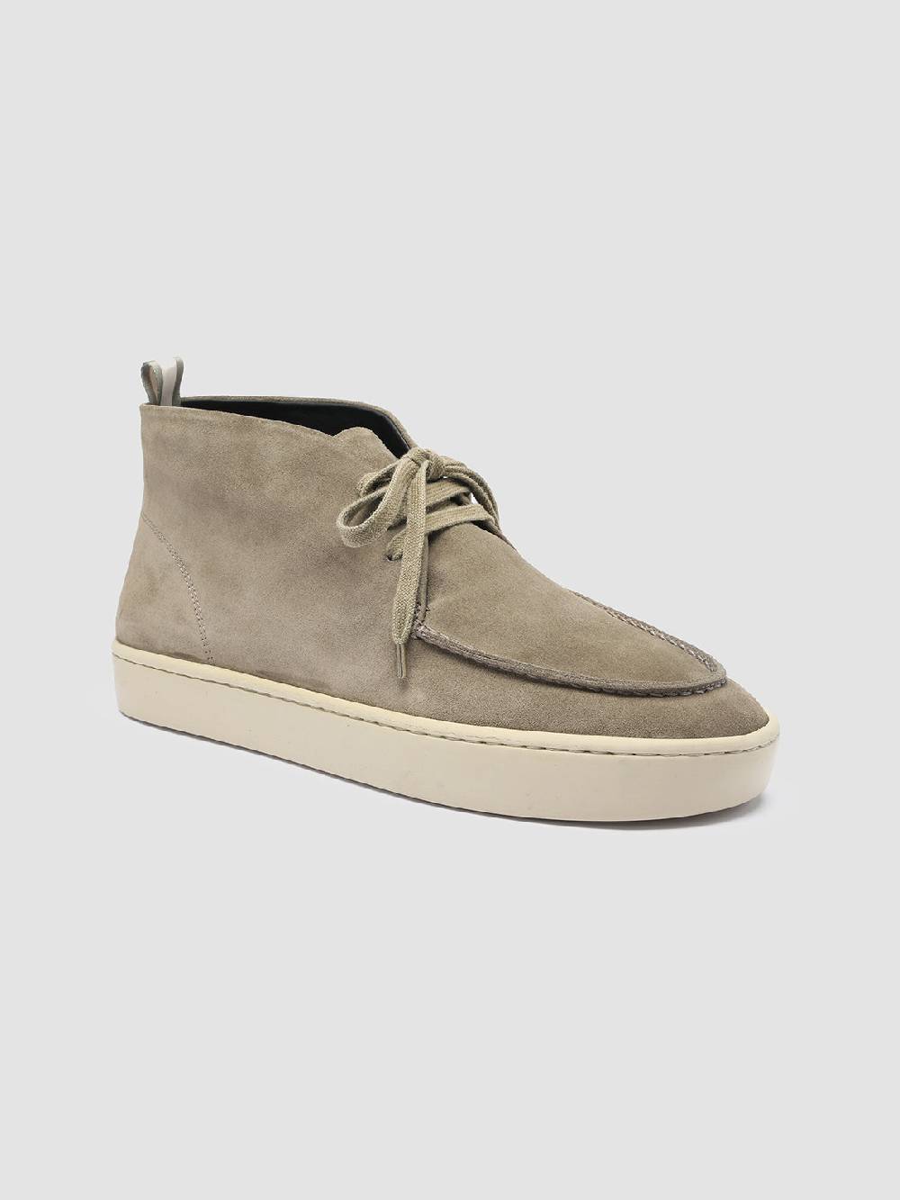 Officine Creative BUG 002 Stivali Chukka in Pelle Scamosciata Verde Promozione Limitata