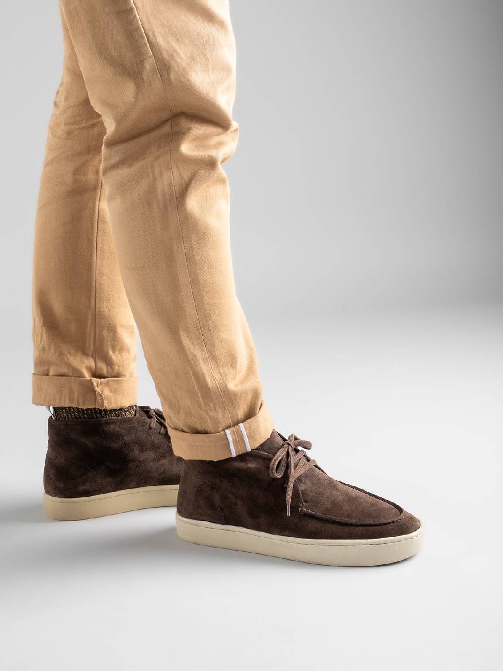 Officine Creative BUG 002 Stivali Chukka in Pelle Scamosciata Verde Promozione Limitata