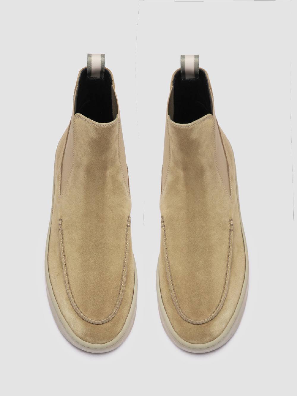 Officine Creative BUG 003 Stivaletti Chelsea in Pelle Scamosciata Marrone Fino Al -60%