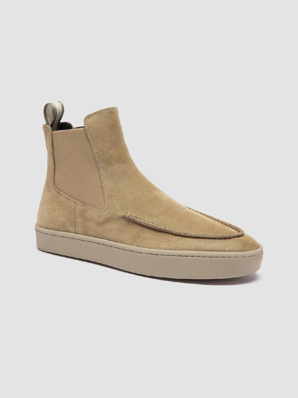 Officine Creative BUG 003 Stivaletti Chelsea in Pelle Scamosciata Marrone Fino Al -60%