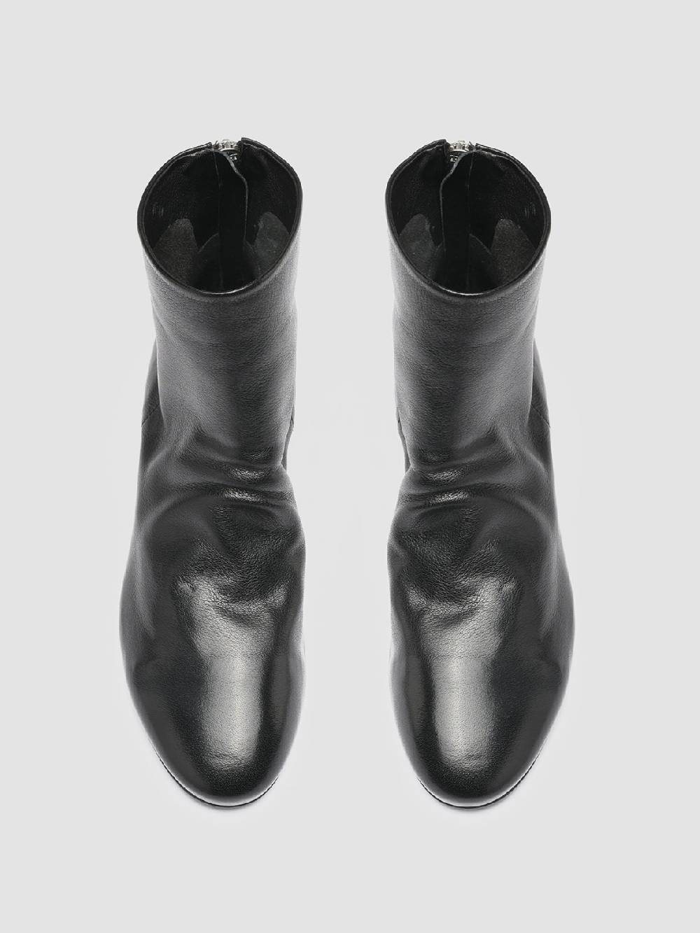 Officine Creative BONNIE 001 Stivaletti in Pelle Nera Sottocosto