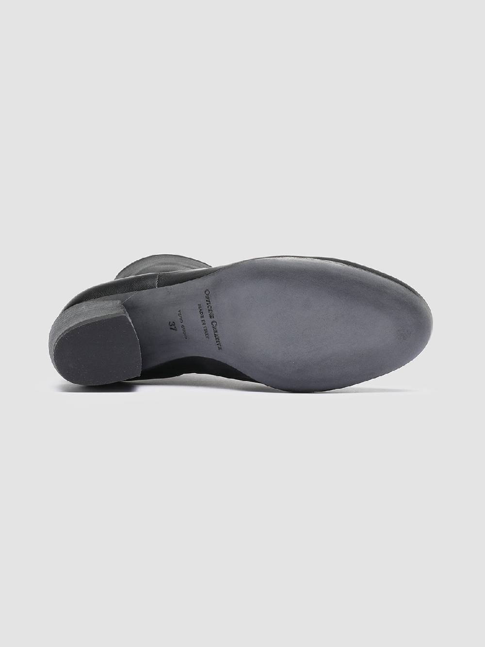 Officine Creative BONNIE 001 Stivaletti in Pelle Nera Sottocosto