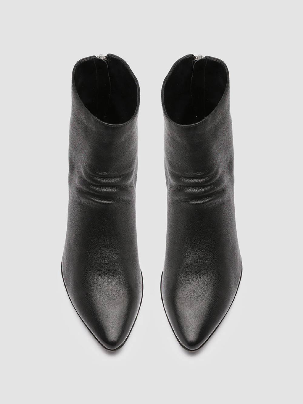 Officine Creative SEVERINE 008 Stivaletti in Pelle Nera con Zip Offerta