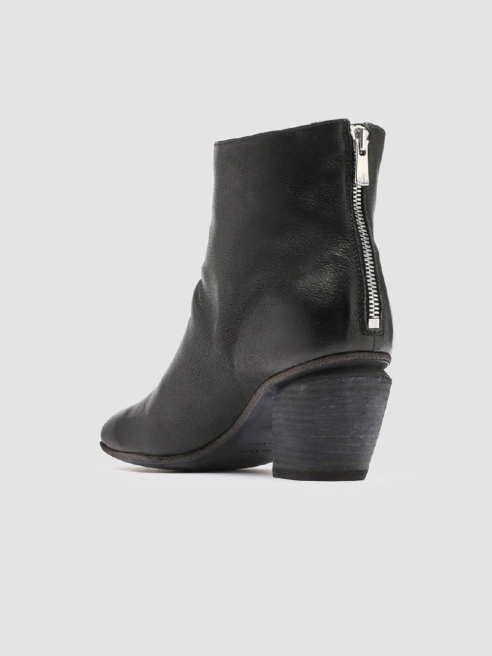 Officine Creative SEVERINE 008 Stivaletti in Pelle Nera con Zip Offerta