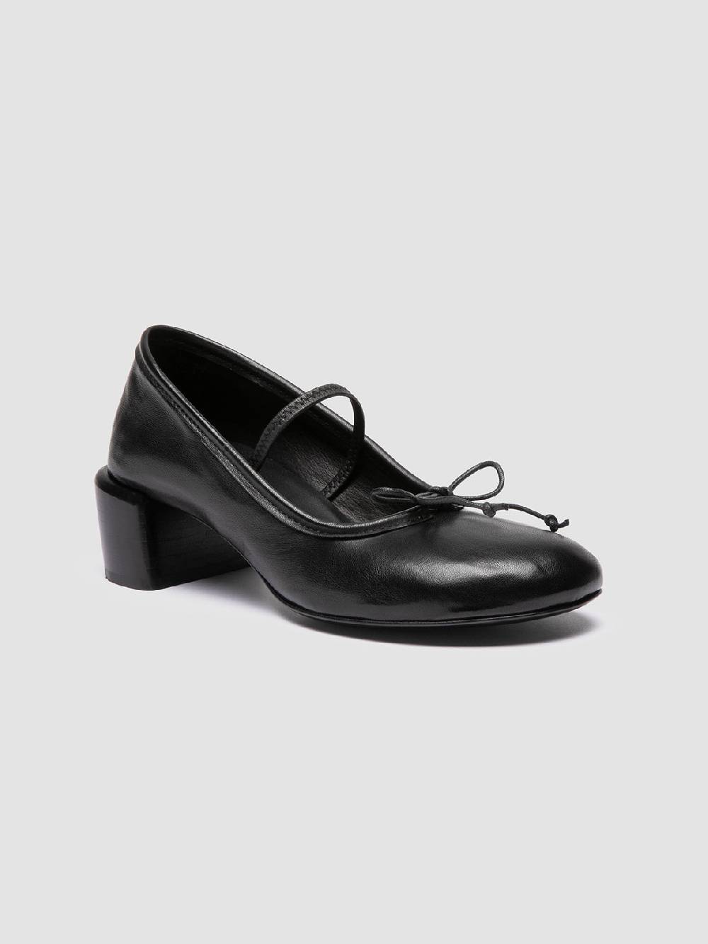 Officine Creative FLORE 001 Ballerine in Pelle Nera Outlet