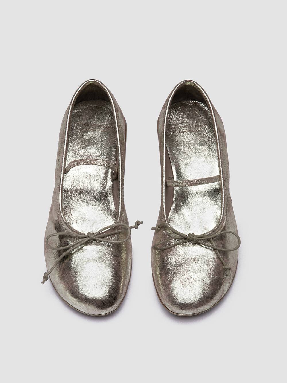 Officine Creative FLORE 001 Ballerine in Pelle Metallizzata In Vendita