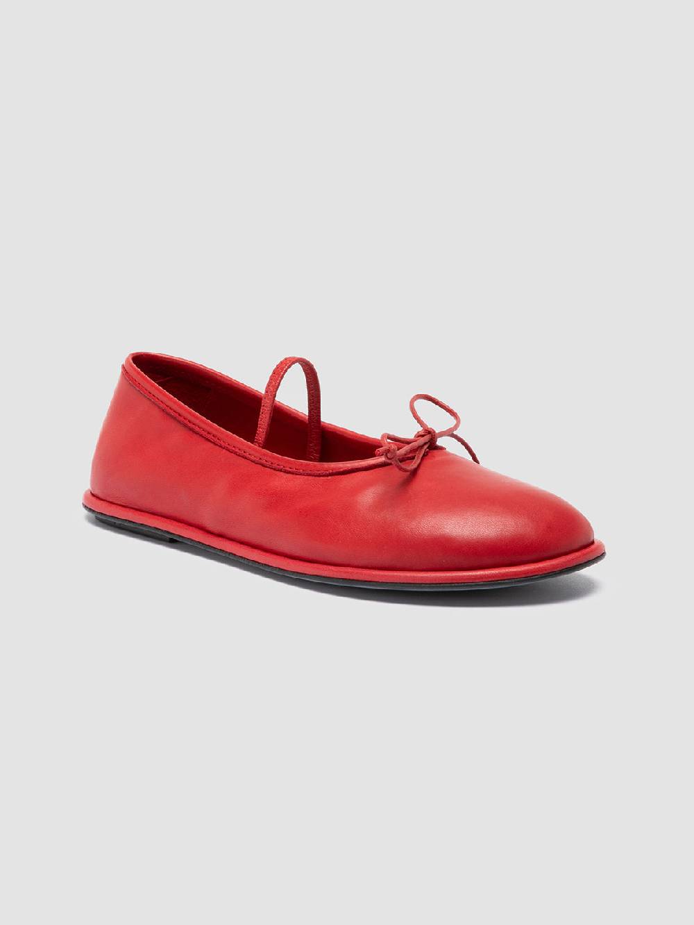 Officine Creative FONTAYNE 001 Ballerine in Pelle Rossa Offerte