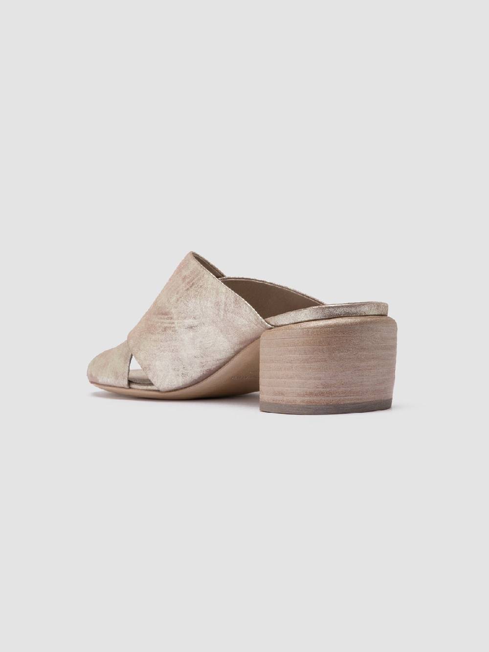 Officine Creative HADRY 007 Sandali Slide in Pelle Tortora Vendita Economica