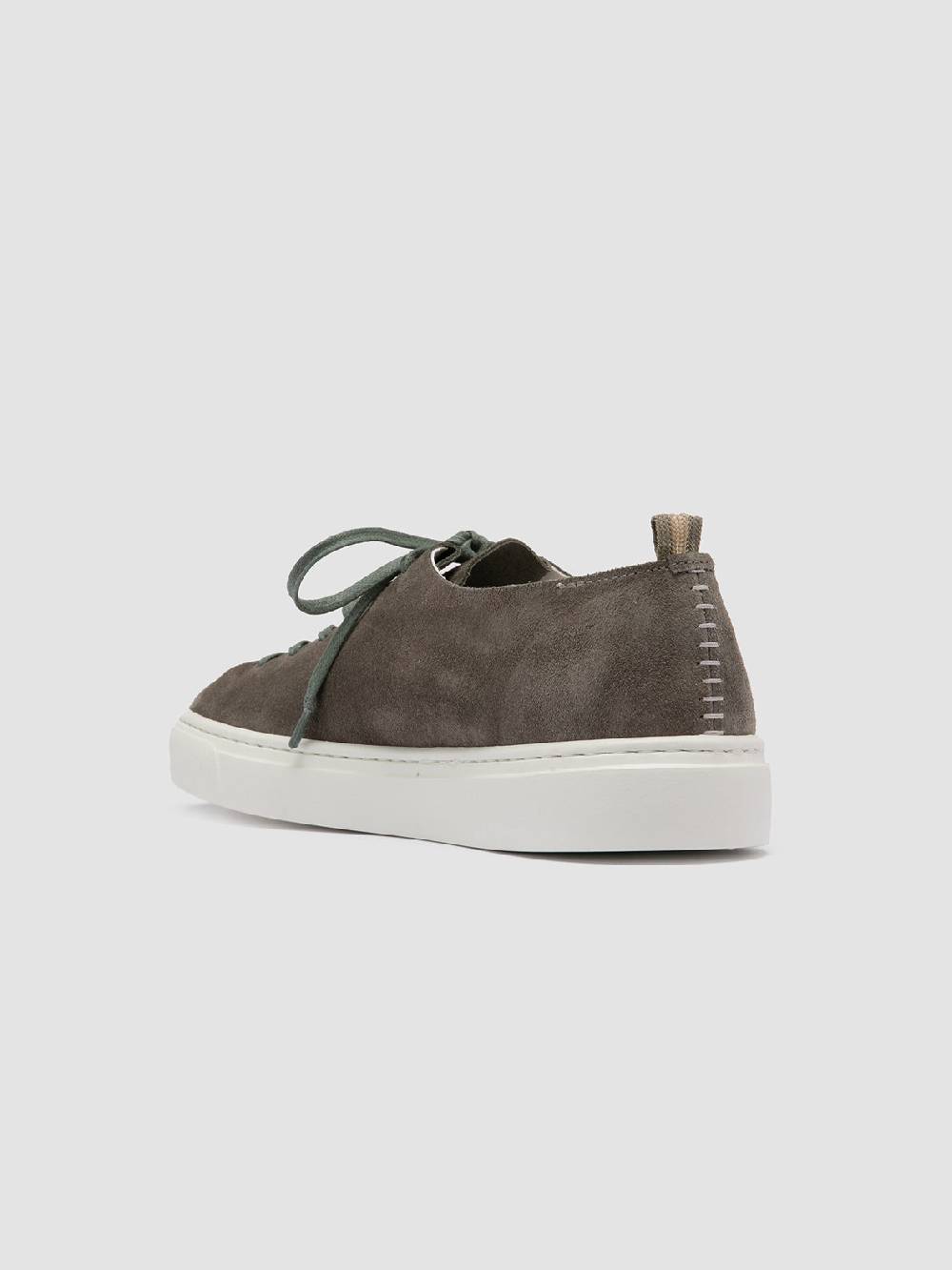 Officine Creative LEGGERA 100 Sneakers Basse in Pelle Scamosciata Verde In Saldo