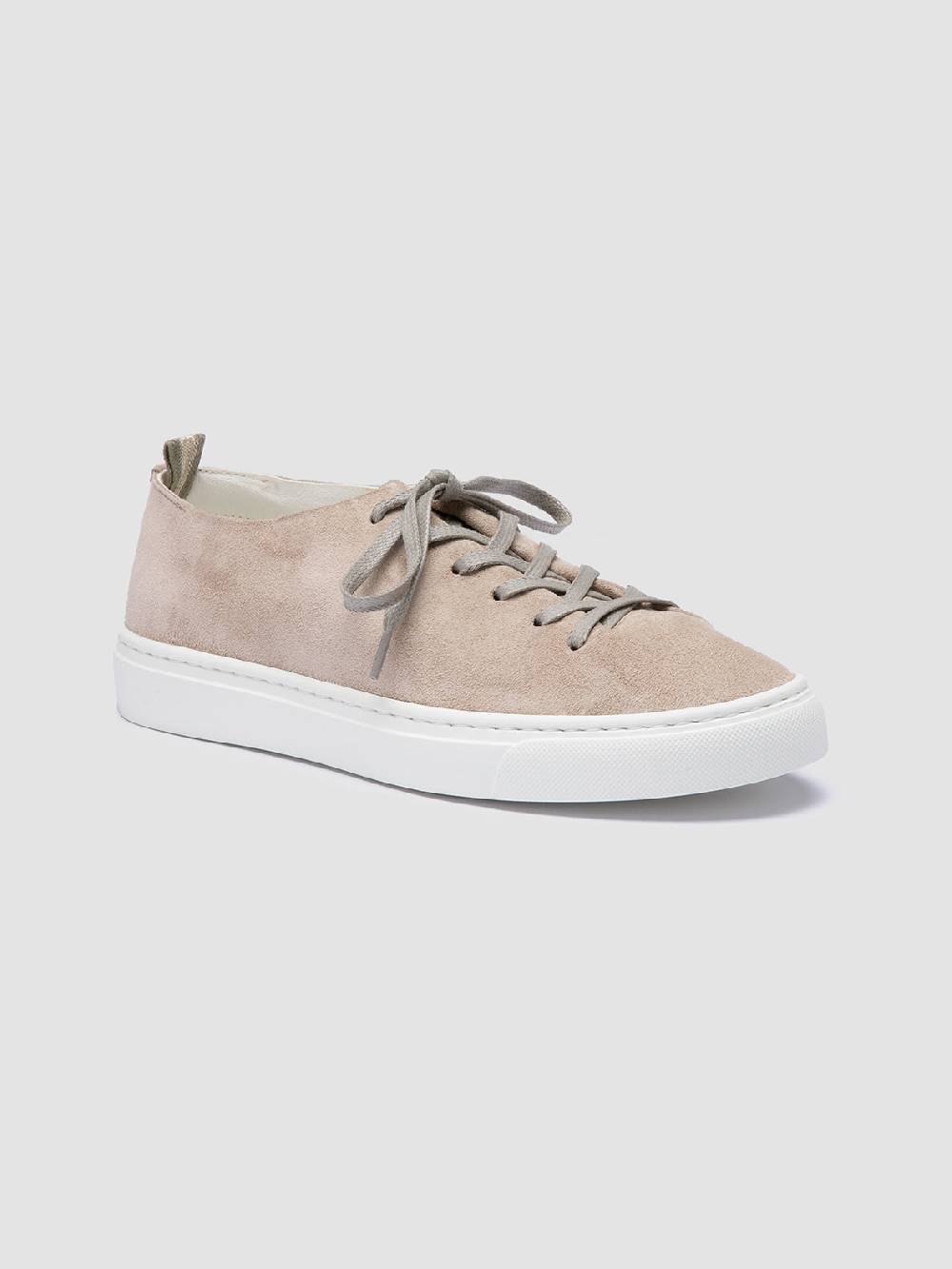 Officine Creative LEGGERA 100 Taupe Suede Low Top Sneakers Moda