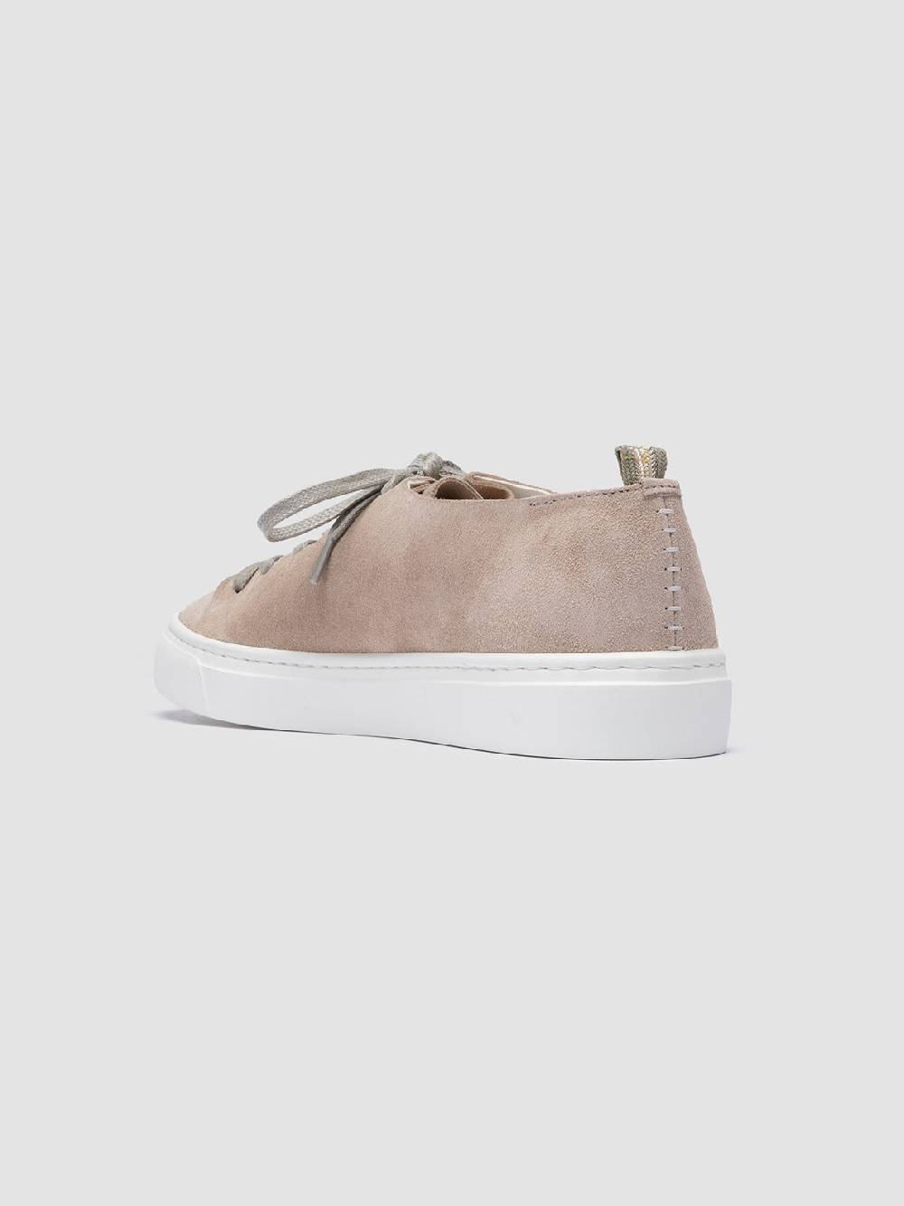 Officine Creative LEGGERA 100 Taupe Suede Low Top Sneakers Moda