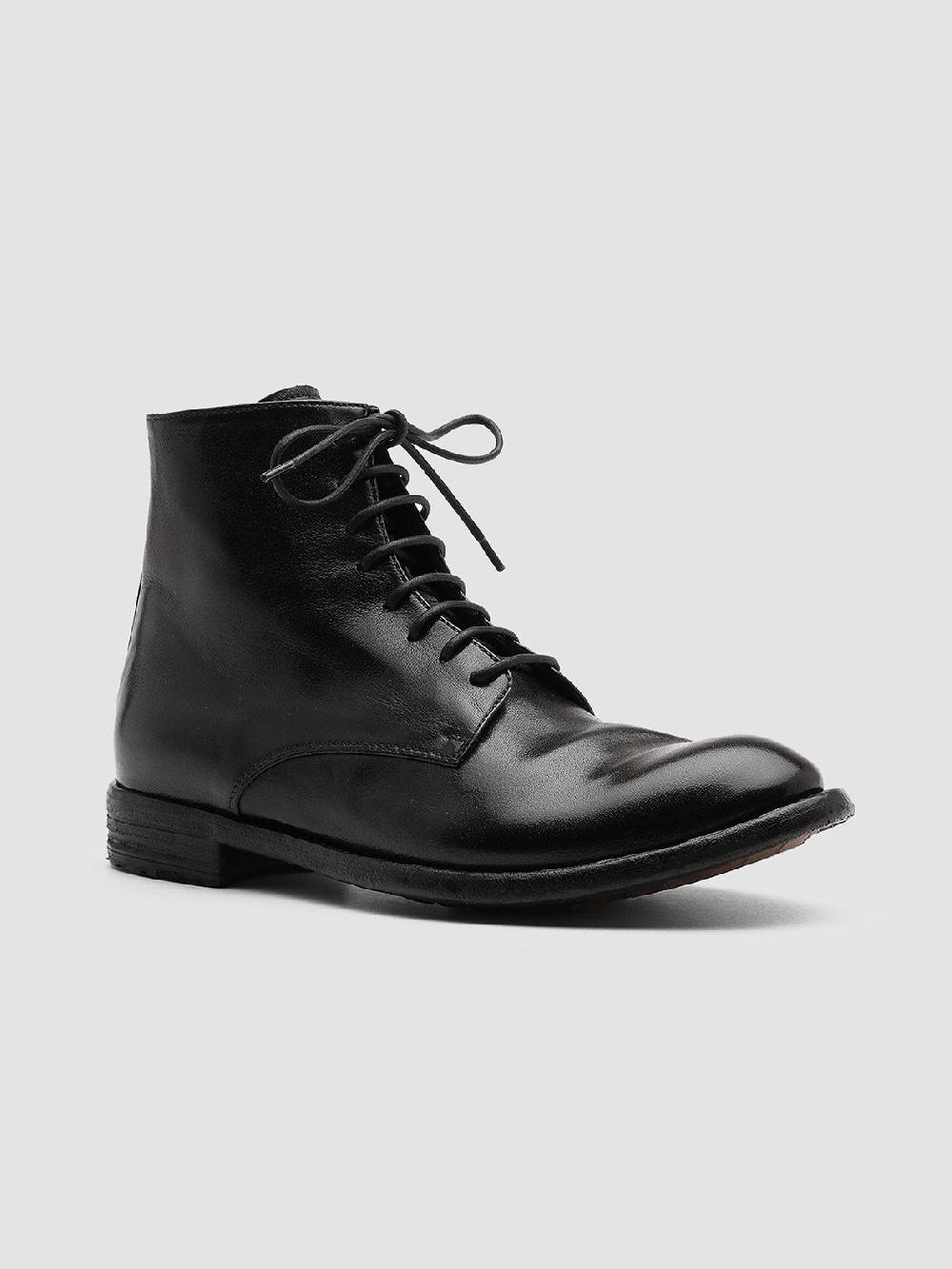 Officine Creative LEXIKON 123 Stivaletti in Pelle Nera con Zip Vendita