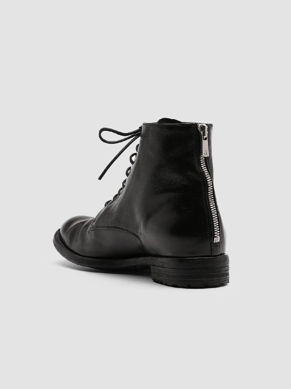 Officine Creative LEXIKON 123 Stivaletti in Pelle Nera con Zip Vendita