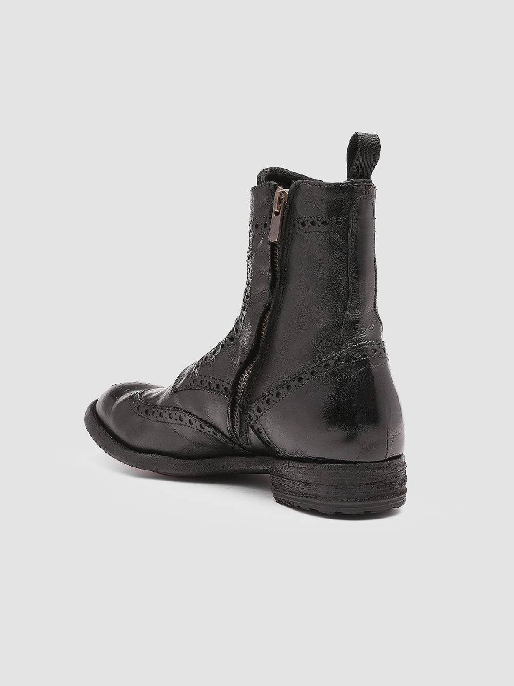 Officine Creative LEXIKON 131 Stivaletti in Pelle Nera Spedizione Gratuita