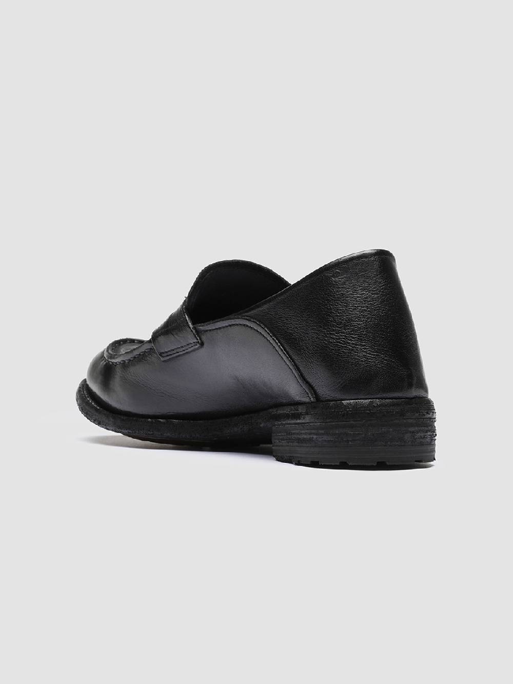 Officine Creative LEXIKON 140 Mocassini Penny Loafer in Pelle Nera Qualità Garantita