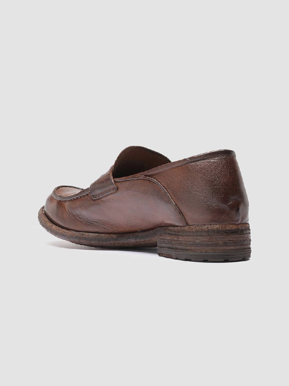 Officine Creative LEXIKON 140 Mocassini Penny Loafer in Pelle Marrone Negozi Online