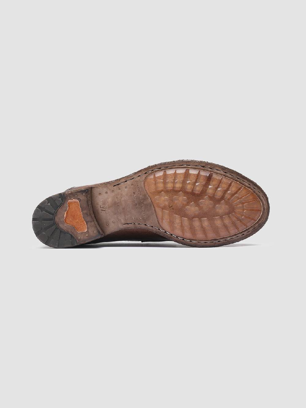 Officine Creative LEXIKON 140 Mocassini Penny Loafer in Pelle Marrone Negozi Online