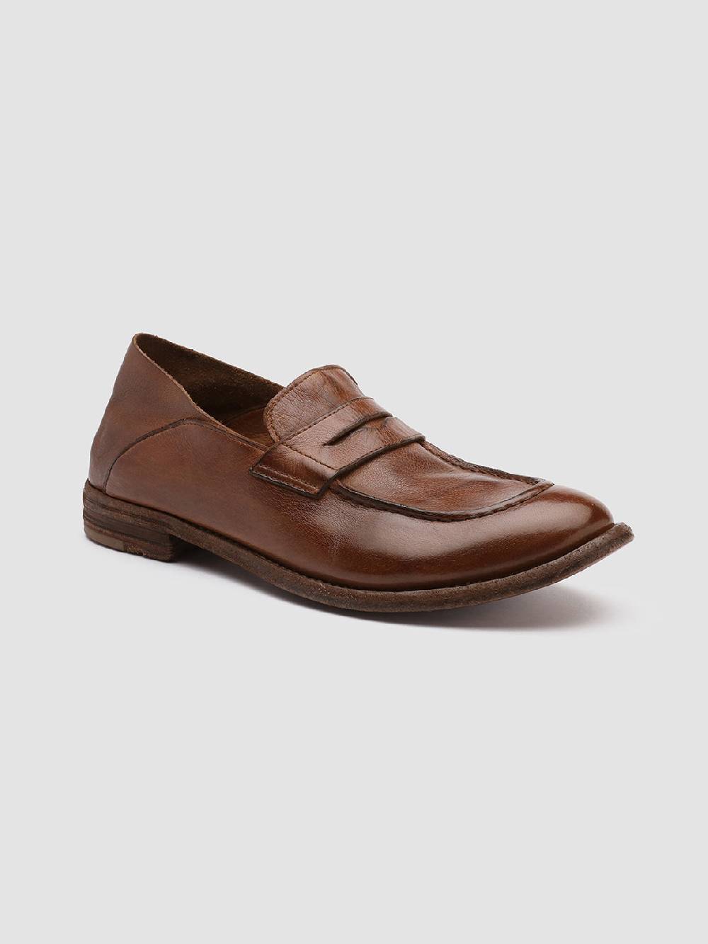 Officine Creative LEXIKON 516 Mocassini in Pelle Marrone Promozione Limitata
