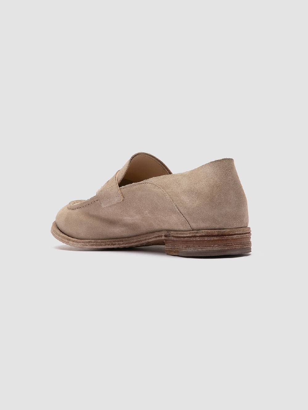 Officine Creative LEXIKON 516 Mocassini in Pelle Scamosciata avorio Shopping Online