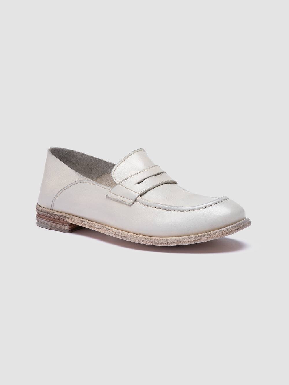 Officine Creative LEXIKON 516 White Leather Loafers Affare Del Giorno