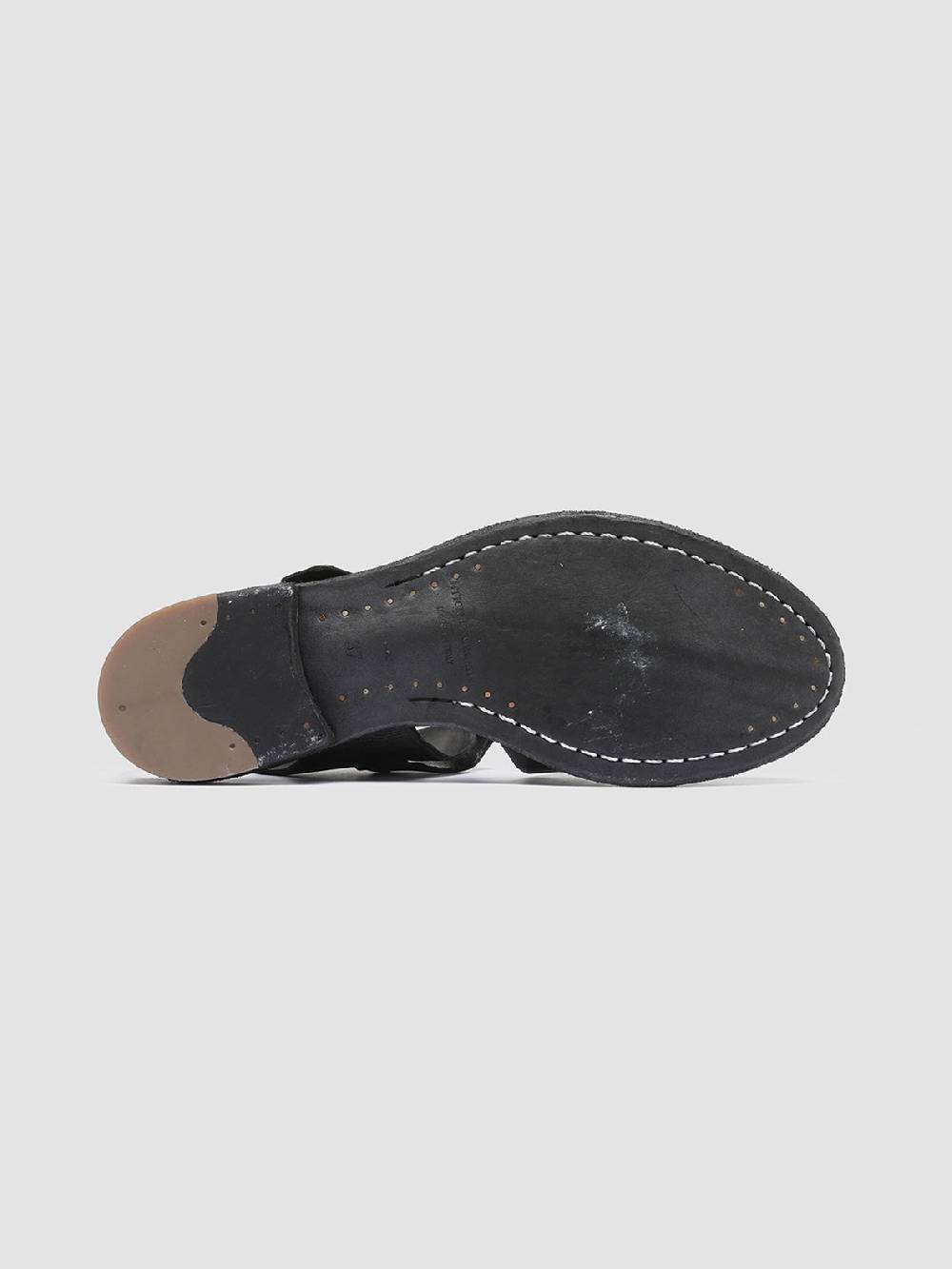 Officine Creative LEXIKON 536 Sandali in Pelle Nera Prezzo Ridotto