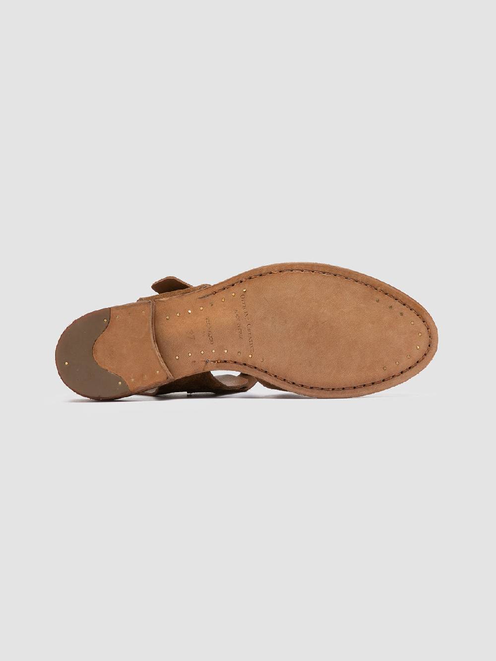 Officine Creative LEXIKON 536 Sandali in Pelle Scamosciata Marrone Sottocosto