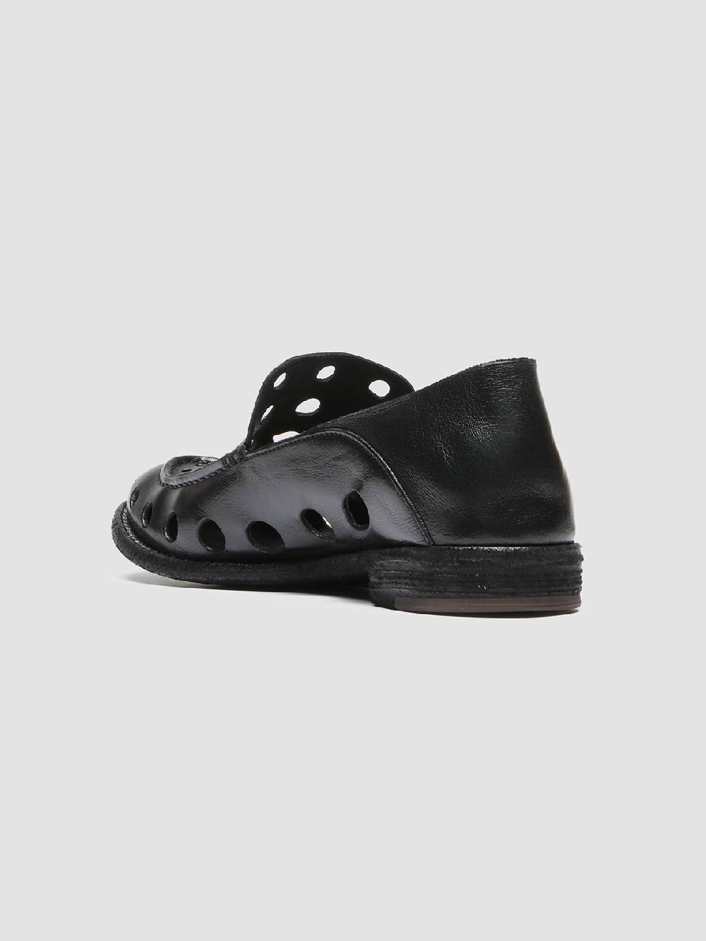 Officine Creative LEXIKON 542 Mocassini in Pelle Nera Presa