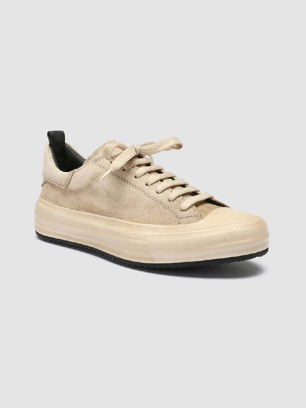 Officine Creative MES 105 Sneakers in Pelle Scamosciata Avorio Economico