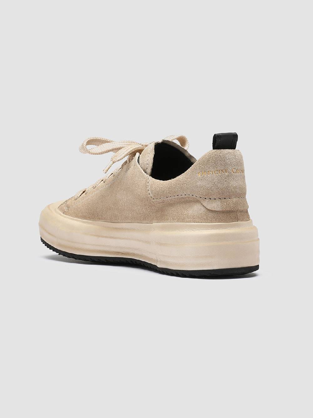 Officine Creative MES 105 Sneakers in Pelle Scamosciata Avorio Economico