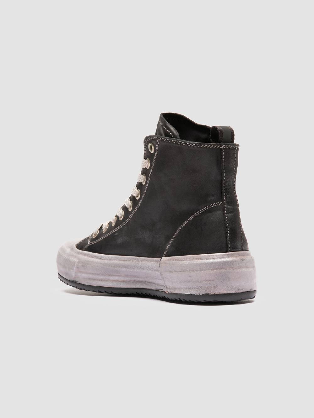 Officine Creative MES DD 102 Sneaker Alte in Pelle Nera Outlet
