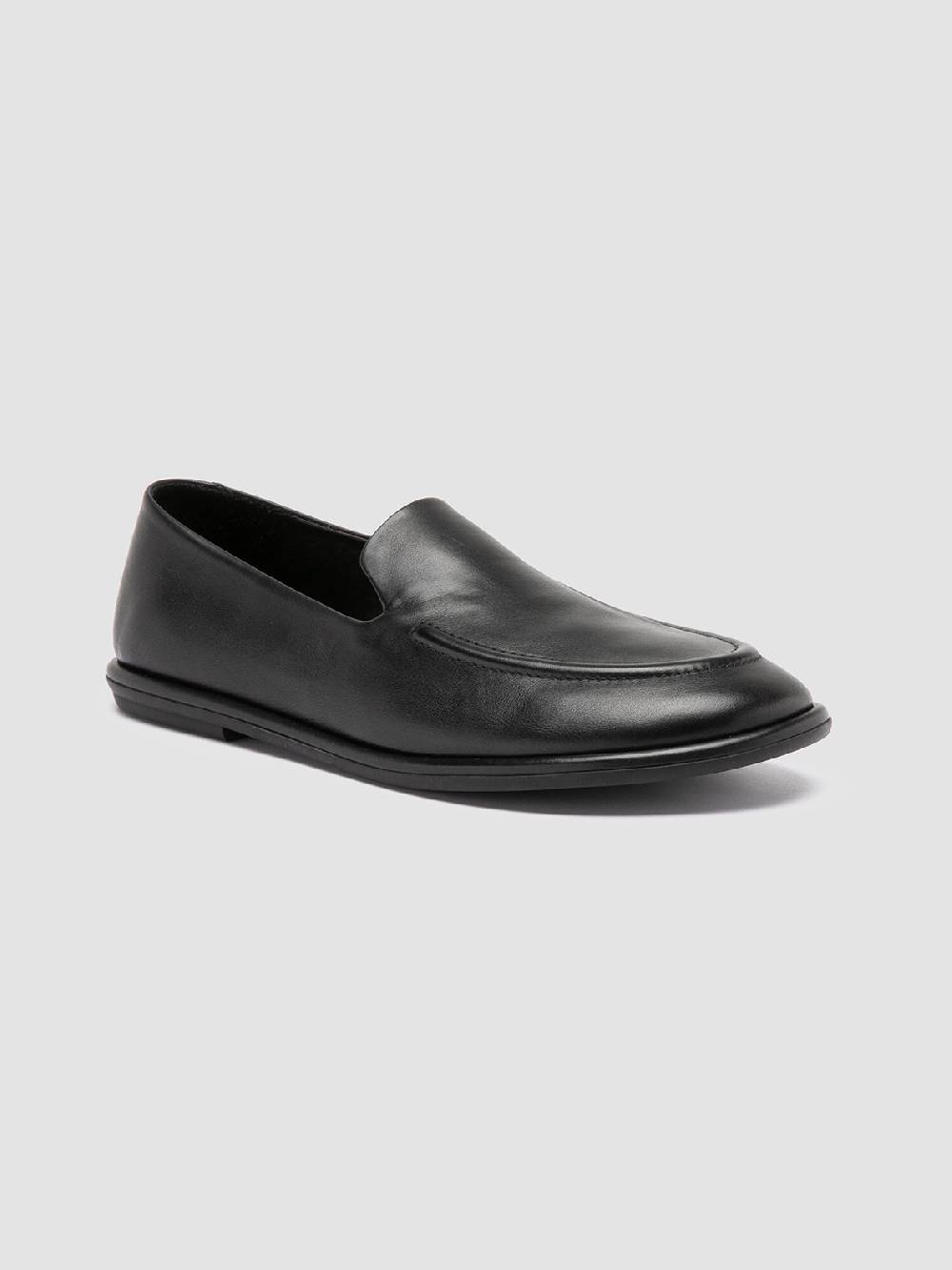 Officine Creative MIENNE 101 Mocassini in Pelle Nera In Vendita