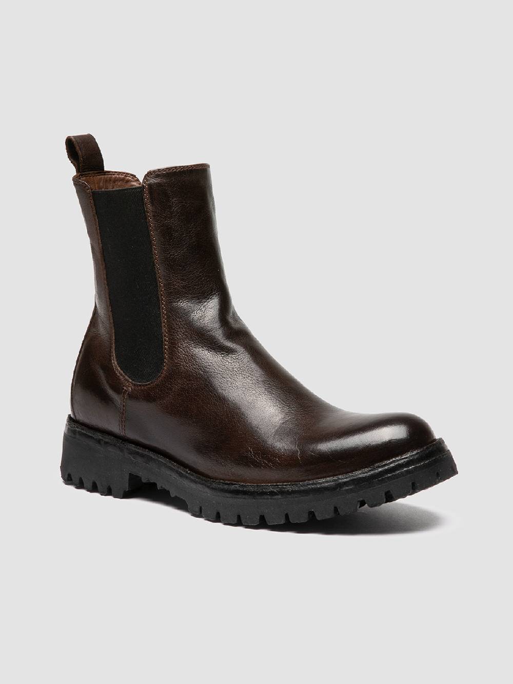 Officine Creative LORAINE 004 Stivaletti Chelsea in Pelle Marrone Vendite Flash