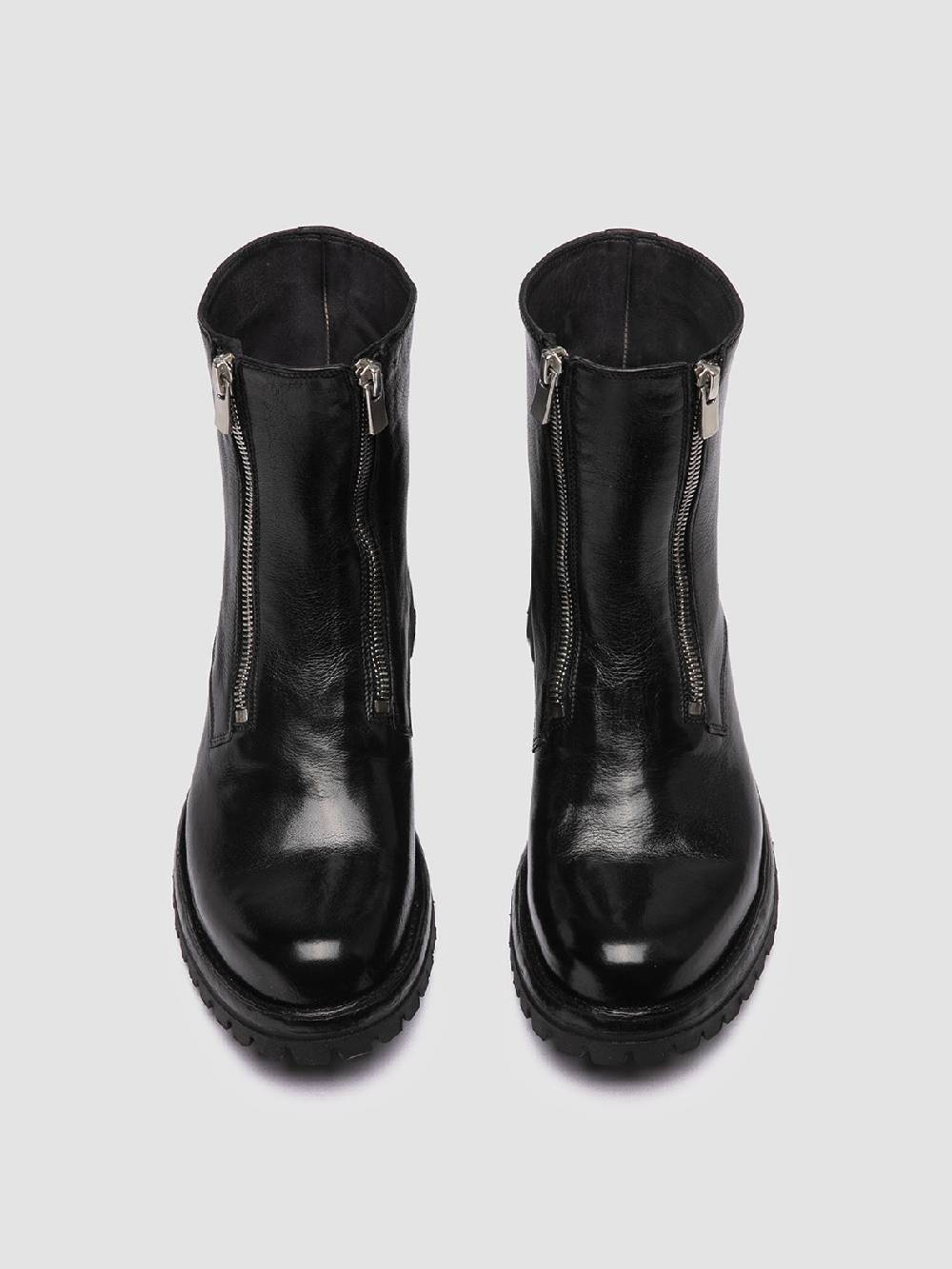 Officine Creative LORAINE 026 Stivali con Zip in Pelle Nera Negozio