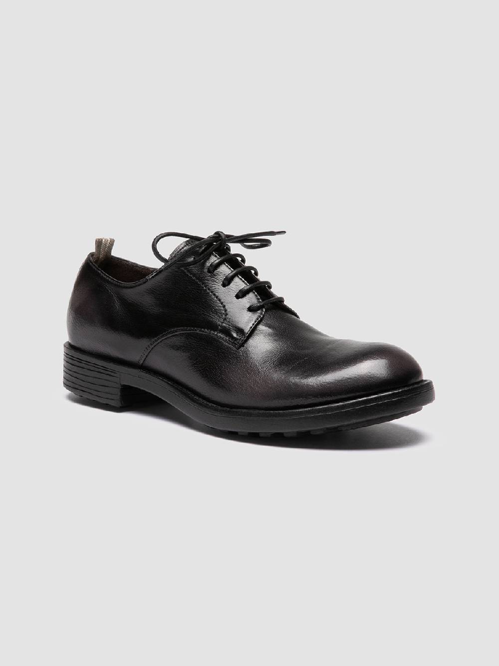 Officine Creative SERGEANT 101 Derby in Pelle Nera Italy