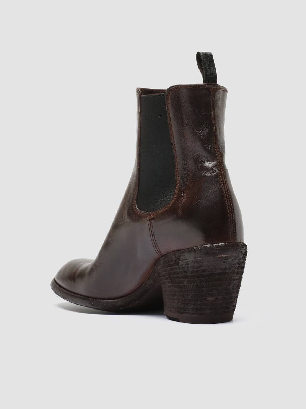 Officine Creative SYDNE 001 Stivali Chelsea in Pelle Marrone Qualità