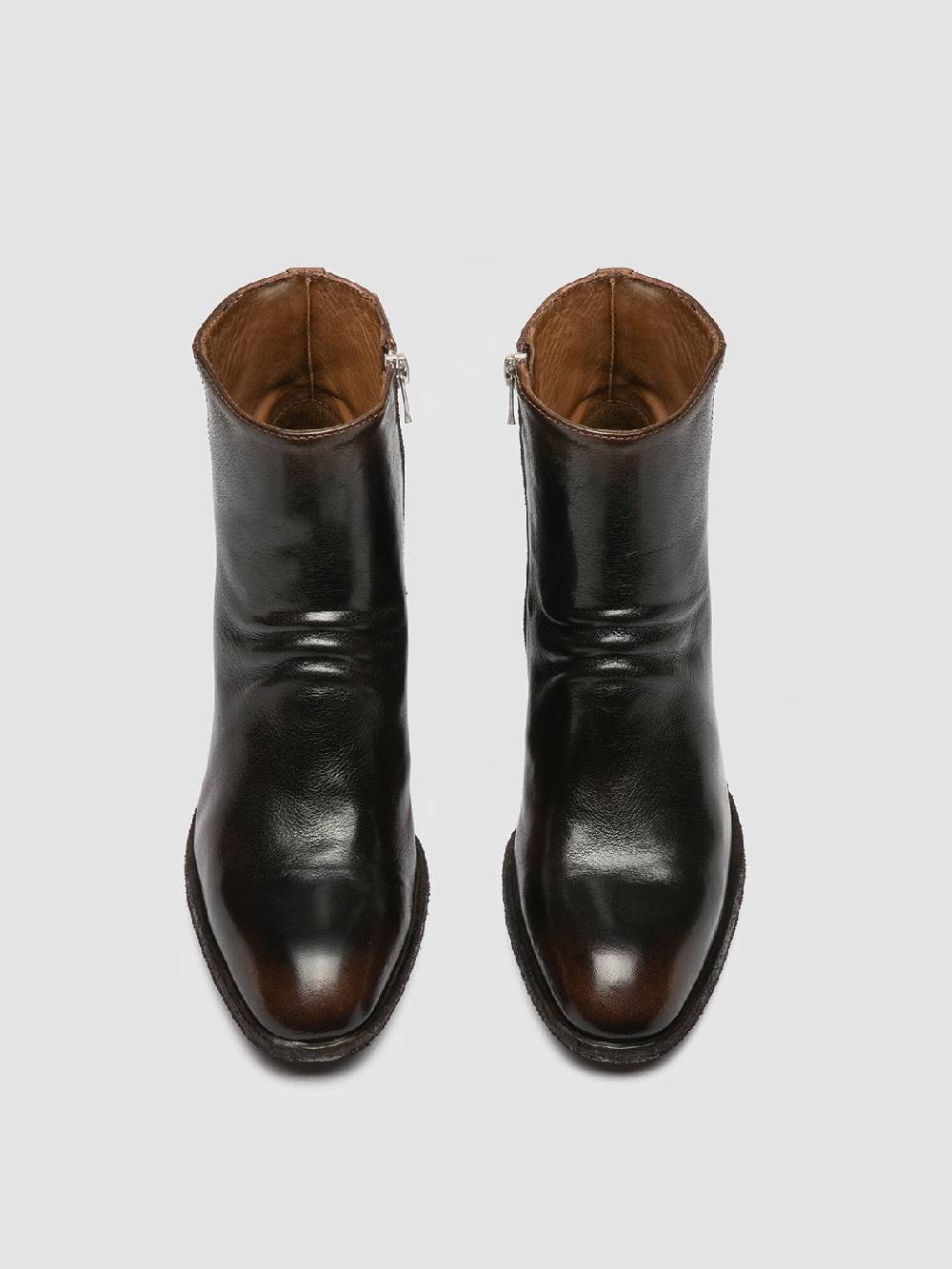 Officine Creative SYDNE 008 Brown Leather Boots Promozione