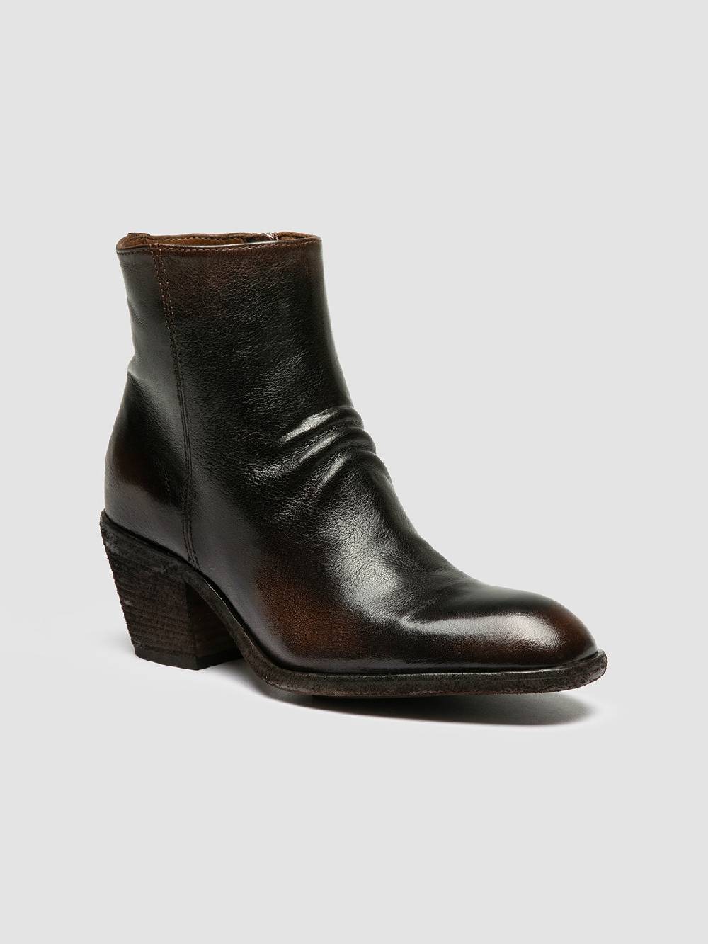 Officine Creative SYDNE 008 Brown Leather Boots Promozione