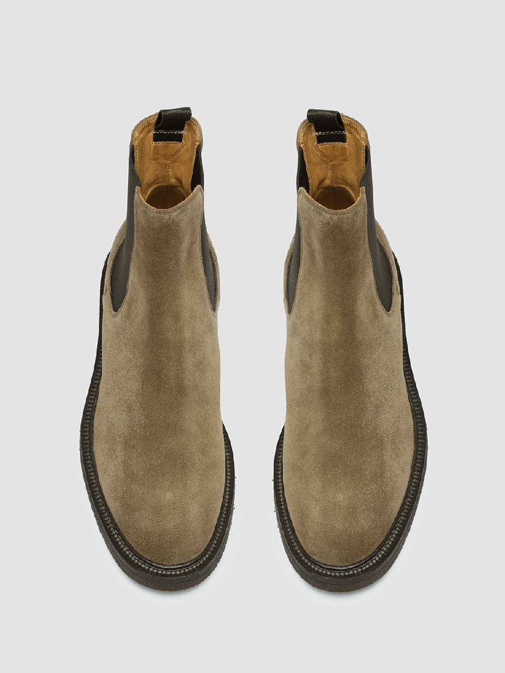 Officine Creative HOPKINS FLEXI 204 Stivali Pull On in Camoscio Tortora Pezzi Unici