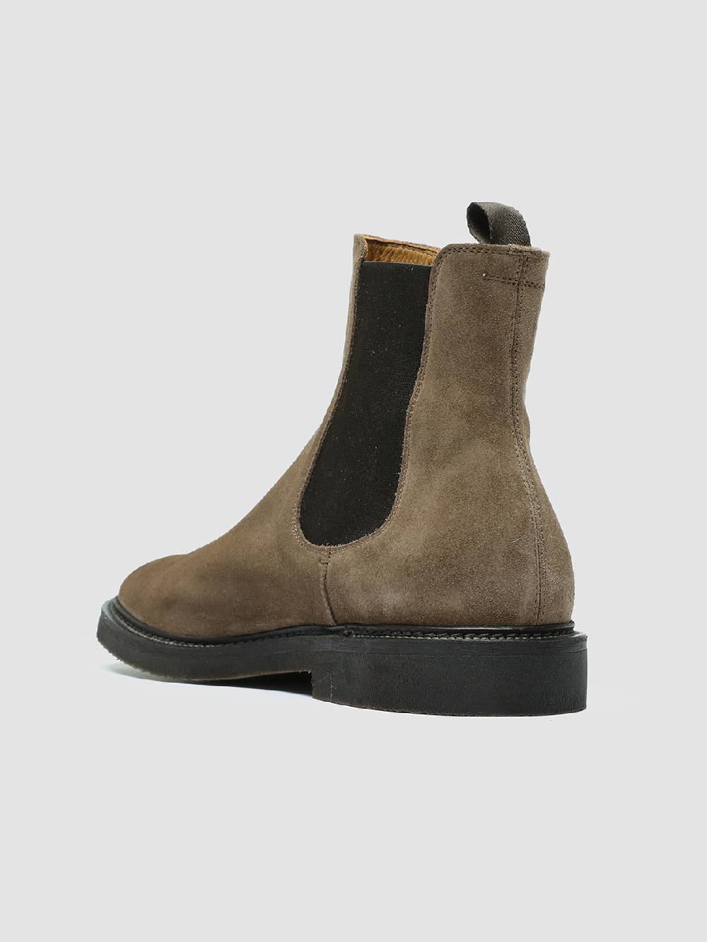 Officine Creative HOPKINS FLEXI 204 Stivali Pull On in Camoscio Tortora Pezzi Unici
