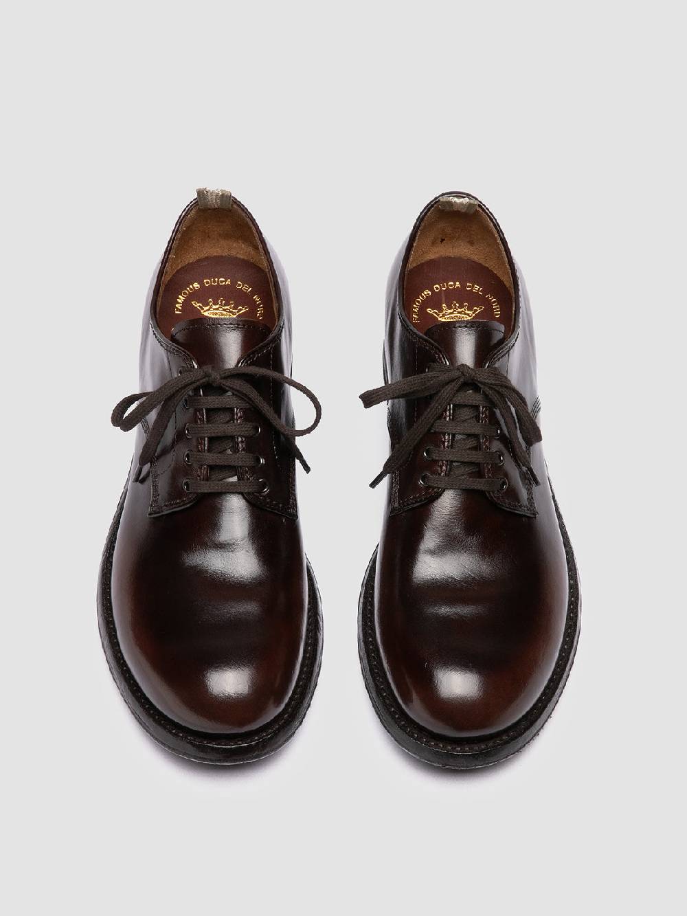 Officine Creative ADMIRAL 001 Derby in Pelle Marrone Offerta San Valentino