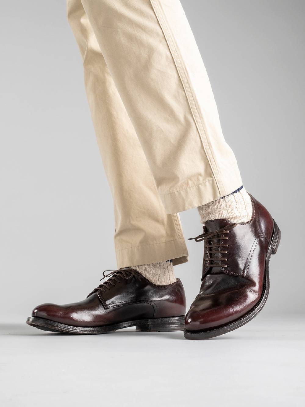 Officine Creative ANATOMIA 012 Derby in Pelle Marrone Fino Al -60%