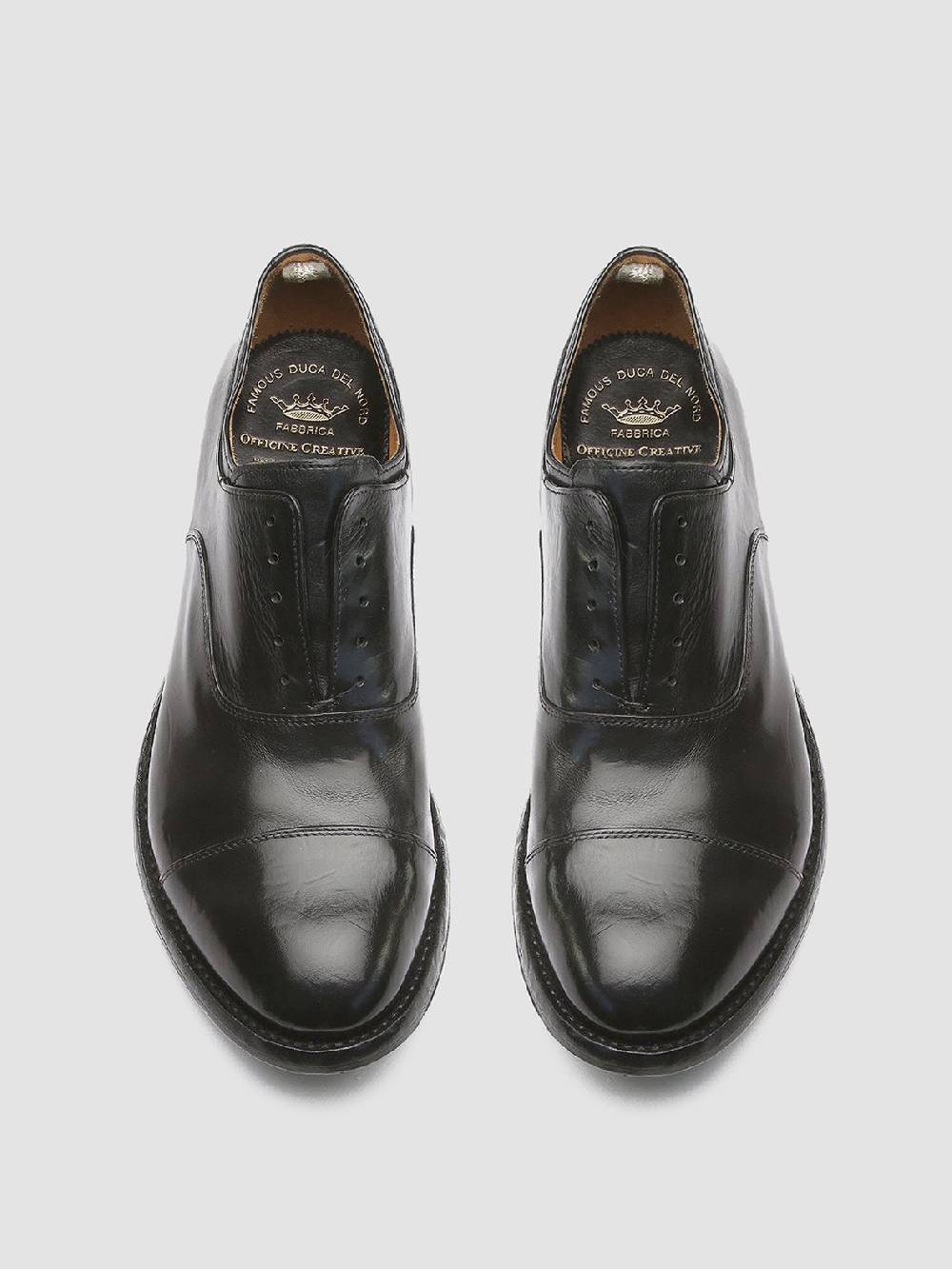 Officine Creative ANATOMIA 015 Black Leather Oxford Shoes Convenienza