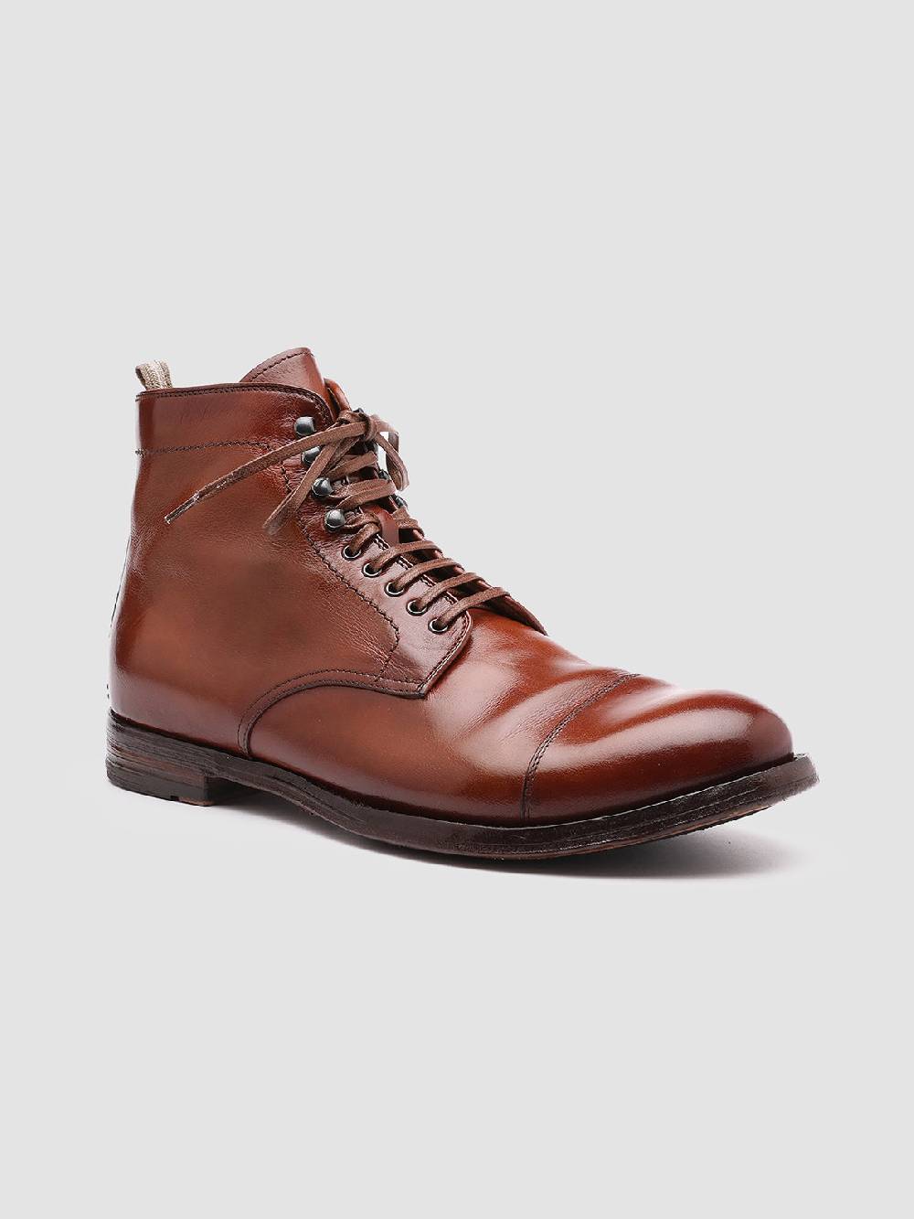 Officine Creative ANATOMIA 016 Stivaletti in Pelle Marrone Sconto