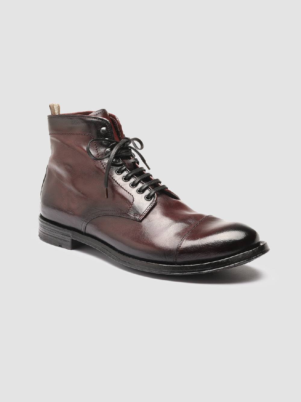 Officine Creative ANATOMIA 016 Stivaletti in Pelle Bordeaux Economico