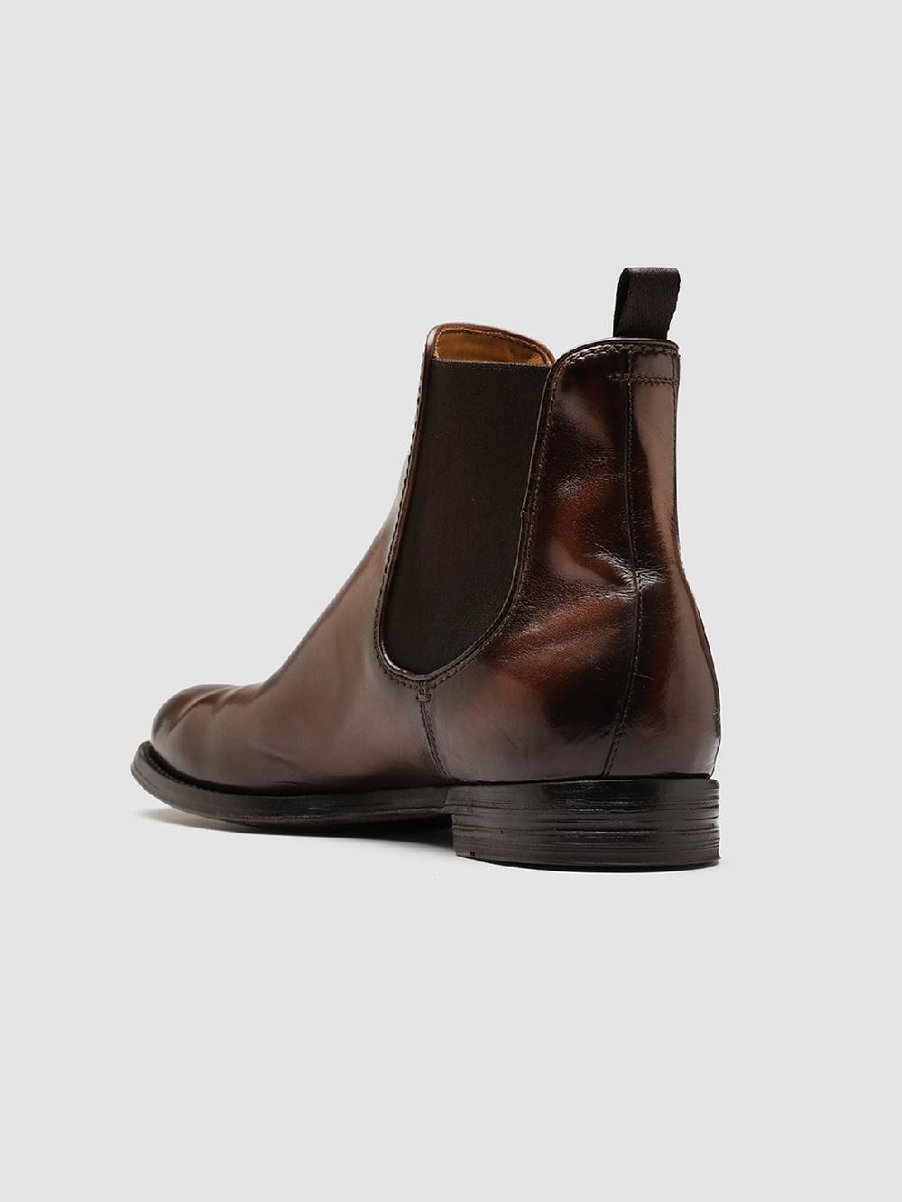 Officine Creative ANATOMIA 083 Stivaletti Chelsea in Pelle Marrone Offerte