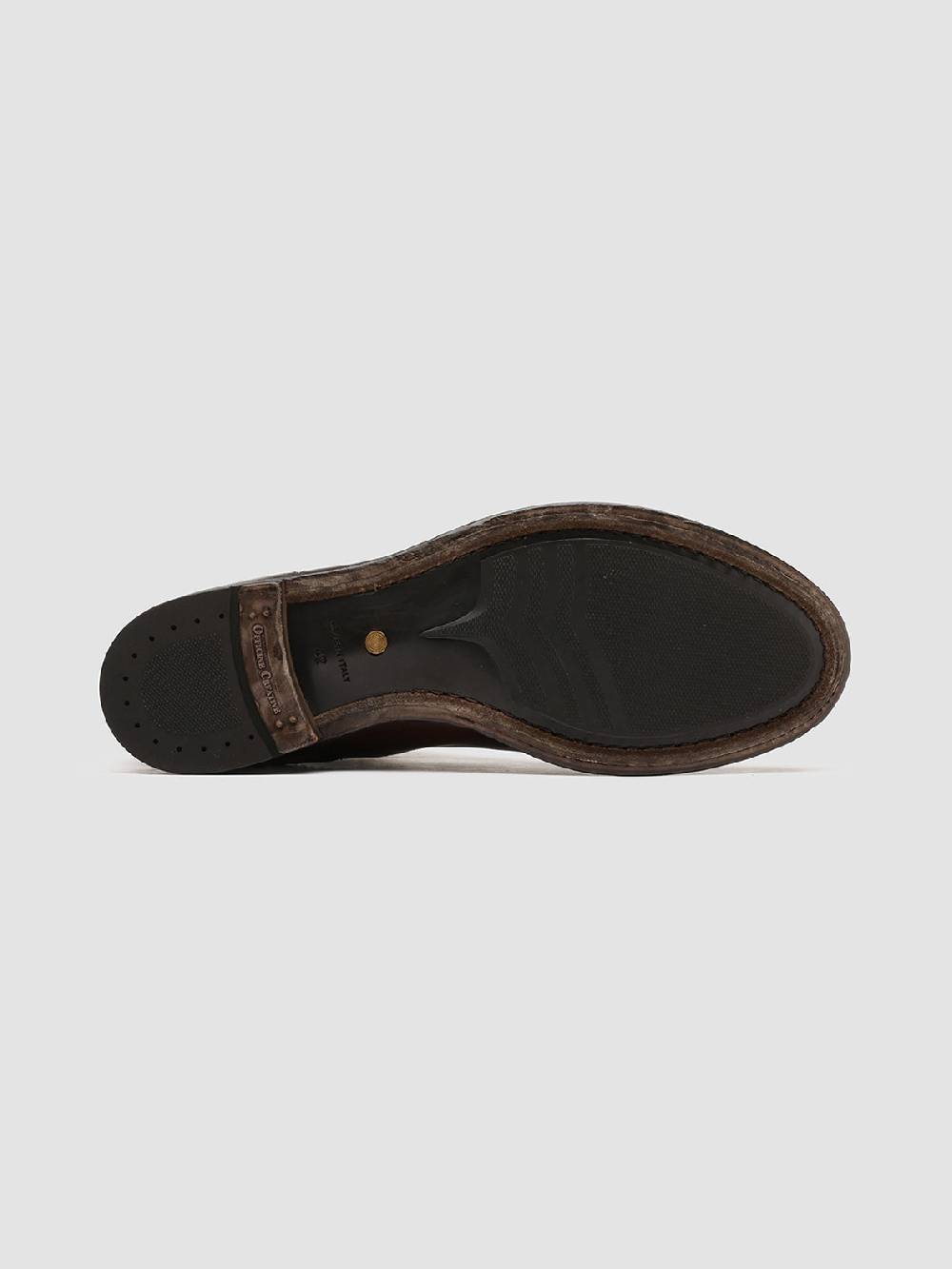 Officine Creative ANATOMIA 083 Stivaletti Chelsea in Pelle Marrone Offerte